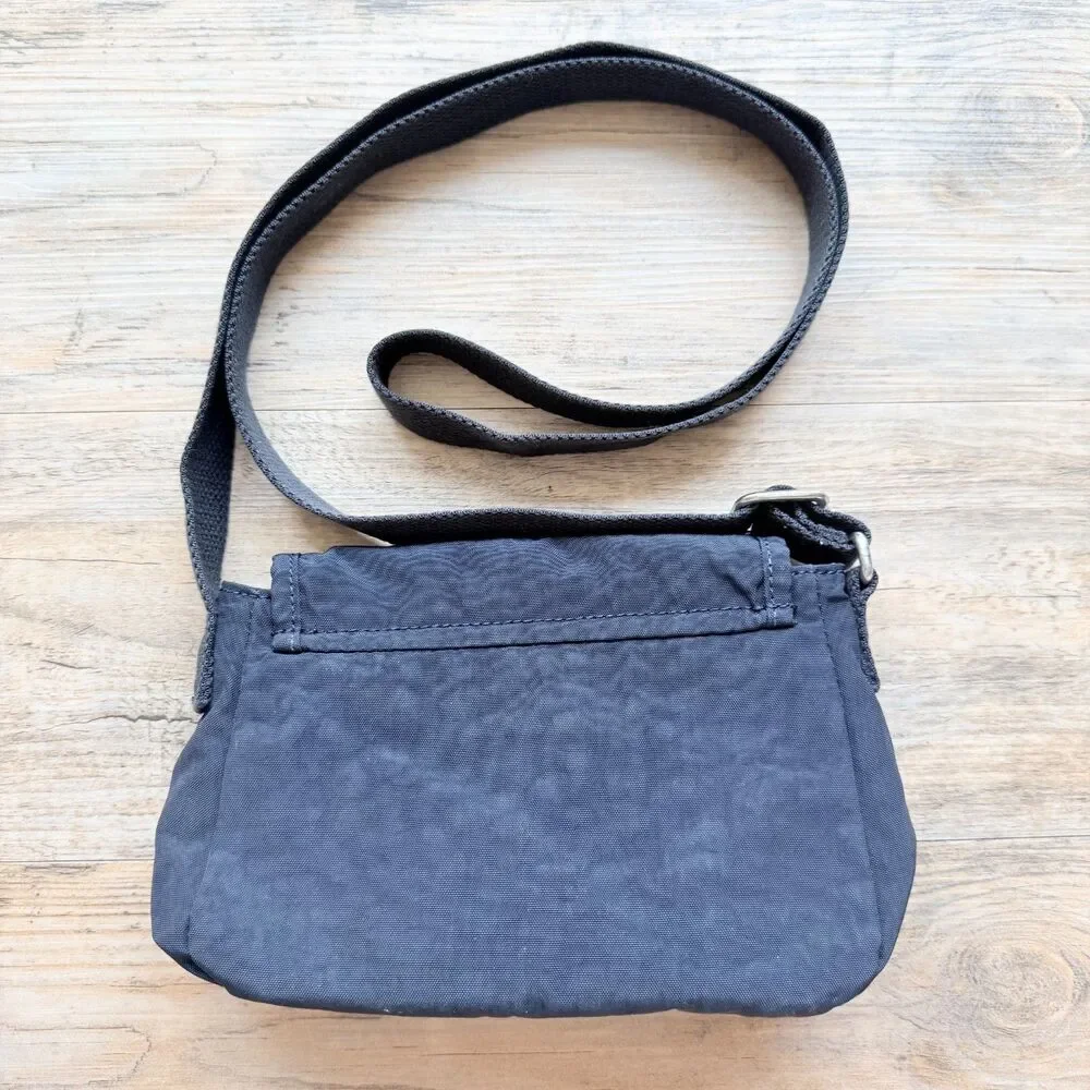 Kipling Sabian Mini Crossbody Bag Blue Nylon Travel Everyday Zip Purse